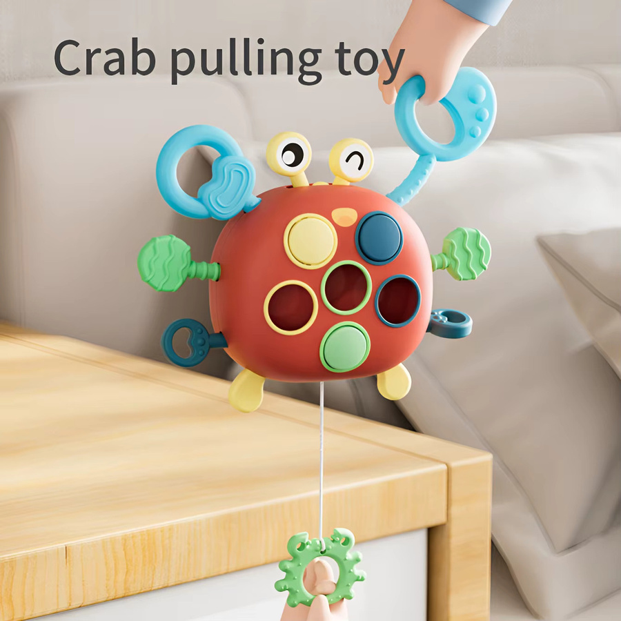 Happy Baby Krabben-Lala Zieh- und Drückspielzeug, Intelligenzspielzeug für Kleinkinder - Bild 3