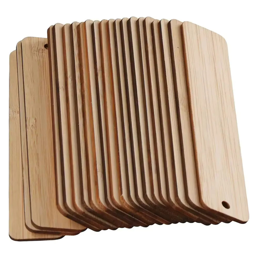 DIY Bastelset mit unfertigen Lesezeichen-Rohlingen aus Bambus in Beige - Bild 2