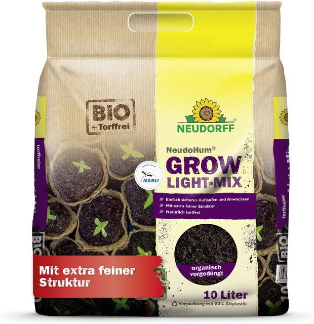 Neudorff NeudoHum Grow Light-Mix Spezialsubstrat für Zimmerpflanzen - Bild 1