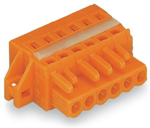 WAGO Buchsengehäuse-Kabel 231 Polzahl 9, Rastermaß: 5.08 mm, Farbe: orange, 25 Stück - Bild 1