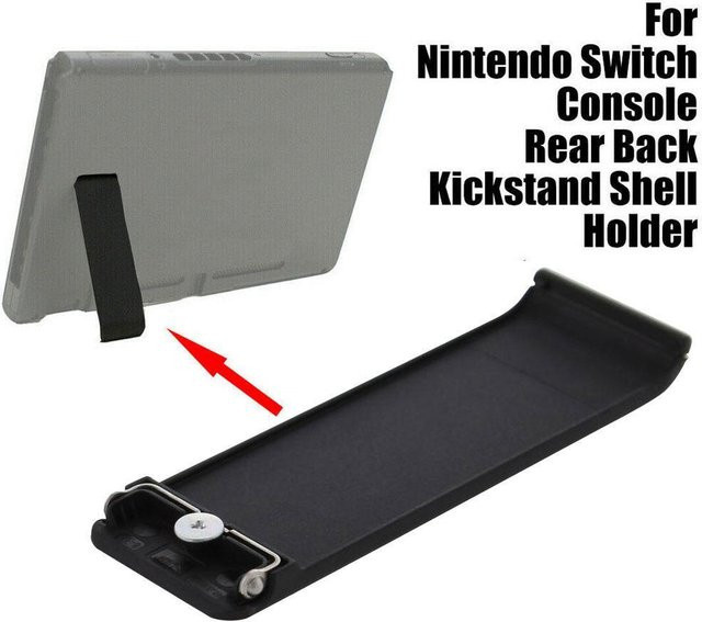Nintendo Switch Ersatzteil Rückseite Halterung Schwarz für NS Konsole - Bild 1