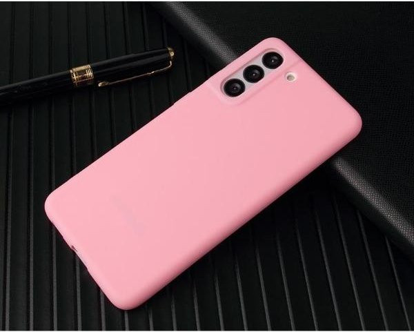 Schlanke Silikon Schutzhülle für Samsung Galaxy S21, S22 Plus, S21 FE und S22 Ultra in Pink - Bild 1