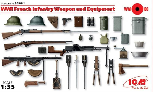 ICM WWI Französische Infanterie, Soldaten, 1:35 - Bild 1
