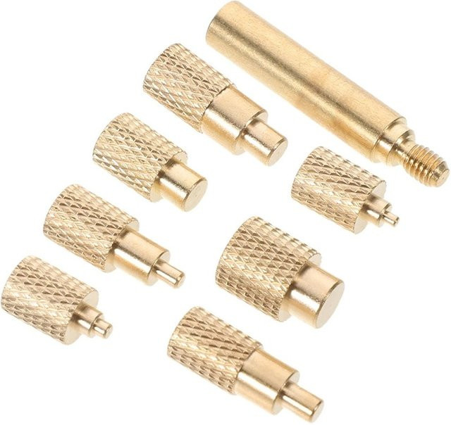 VORTNGLE Heißluft-Lötspitzenadapter Kit für Wärmeeinsatzmuttern M2 M3 M4 M5 M6 M8 in Gold - Bild 1