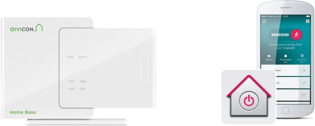 QIVICON Smart Home Basis Home Base mit Lizenz in Weiß - Bild 1