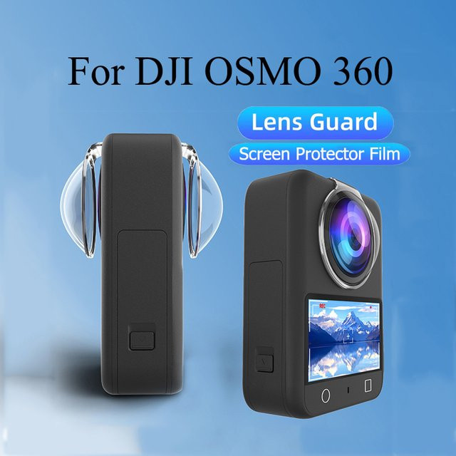 DJI Osmo 360 Objektivschutz und Displayschutzfolie transparent - Bild 1