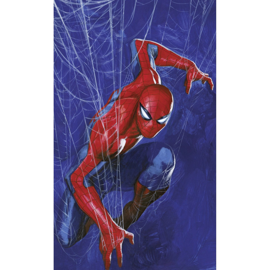 Komar Vlies Fototapete Marvel Spider-Man Spider Web in Blau-Rot - Bild 2