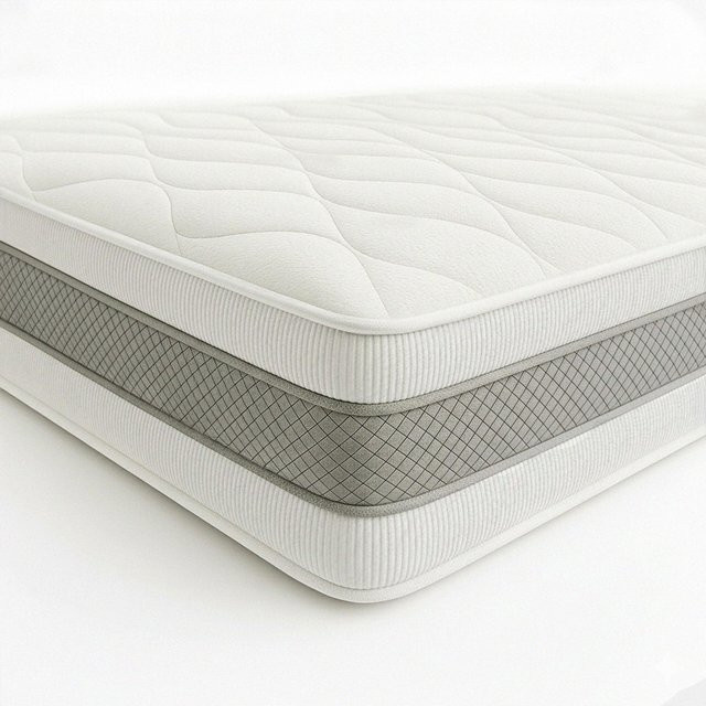 The White Stone Visco-Schaumstoff Matratze Alpha H20 in Weiß, B/T/H: 120 x 200 x 20 cm, hohe Festigkeit H4, antibakteriell und temperaturregulierend - Bild 1