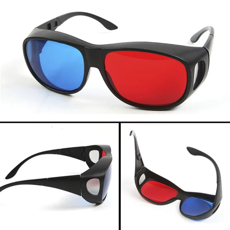 SD&HI 3D-Anaglyphen-Brille in Rot-Blau mit schwarzem Rahmen für TV-Filme und DVD-Spiele - Bild 3