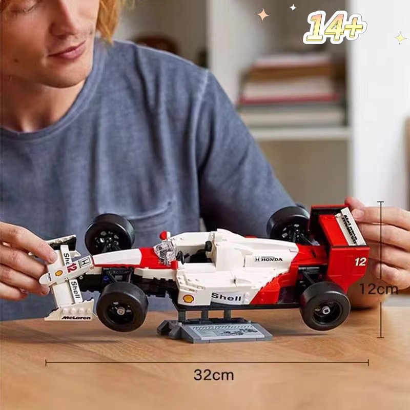 Potdemiel MP4/4 Rennwagen-Modell, Puzzle-Bausteine, 693 Teile, ab 14 Jahren - Bild 4