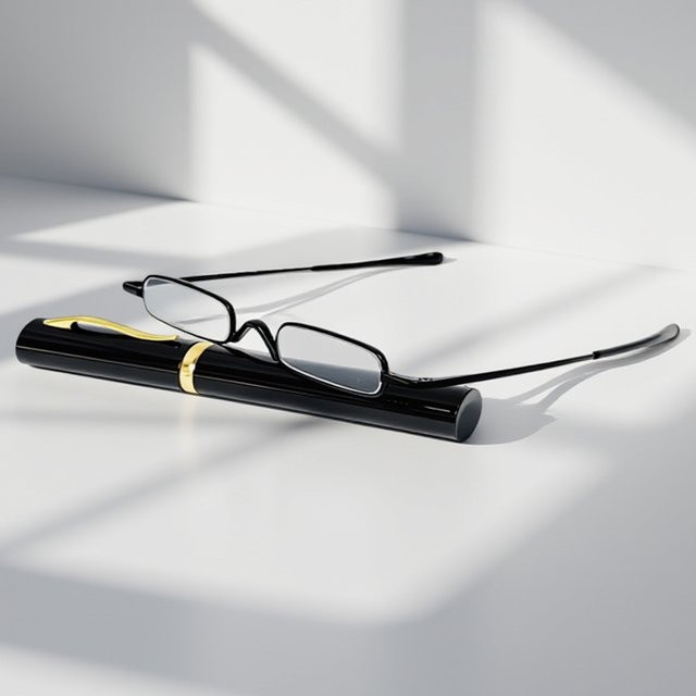 FUQIAN Lesebrille, Unisex, Vollrand, rechteckig, schwarz - Bild 1