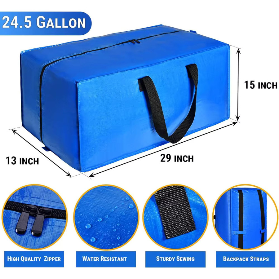 Wasserdichte Heavy-Duty Aktivitätstaschen aus Textil in Blau für Lagerung und Transport - Bild 6
