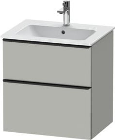 Duravit Waschtischunterschrank D-Neo in Weiß und Grau, B: 61,0 cm, T: 46,2 cm, H: 62,5 cm - Bild 1