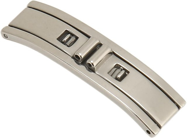 Skmei Uhrenschließe Doppeldrücker, Edelstahl, Butterfly-Schnalle, beige, Unisex - Bild 1