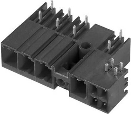 Weidmüller Stiftgehäuse-Platine BU/SU in Schwarz mit 5 Rastermaß 7,62 mm, 30 Stück - Bild 1
