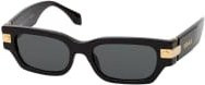 Versace VE 4465 Sonnenbrille, Rechteckig, Herren, Vollrand, Schwarz, Grau, Kunststoff - Bild 1