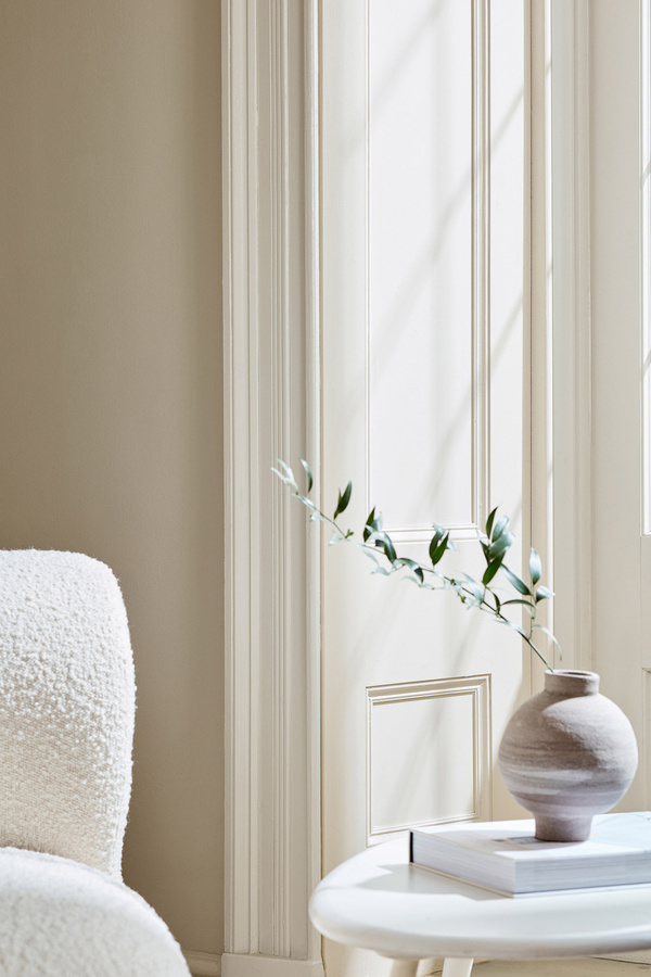 Little Greene Intelligent Eggshell Wandfarbe Silent White Deep 331, 5 l - Bild 1
