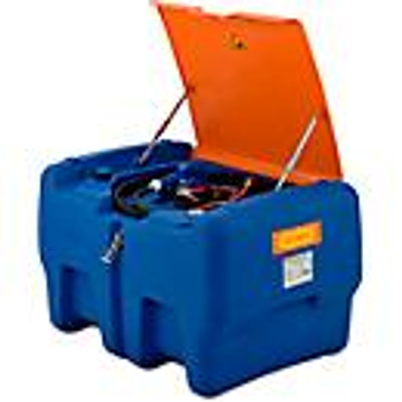 Mobile Tankstelle CEMO Blue-Mobil EASY mit Tauchpumpe CENTRI SP30 12V für AdBlue, 440 l Tank, Klappdeckel, B: 118 cm, T: 80 cm, H: 71 cm - Bild 3