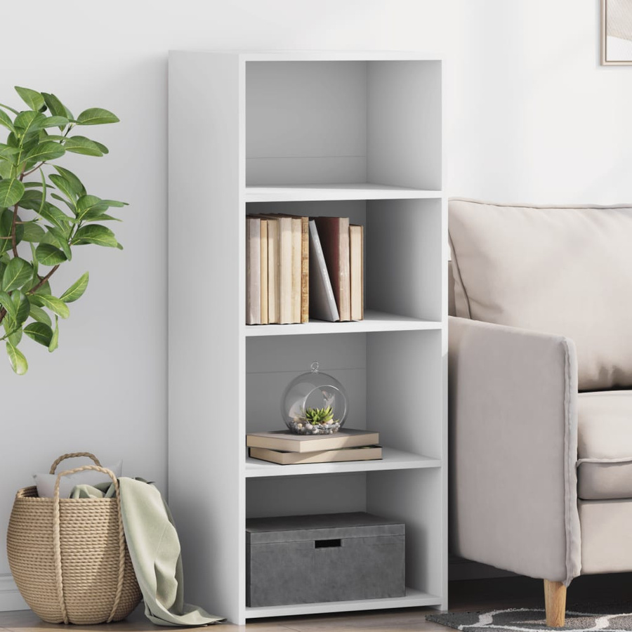 vidaXL Highboard Weiß aus Holzwerkstoff B/T/H: 50 x 41 x 124 cm - Bild 3