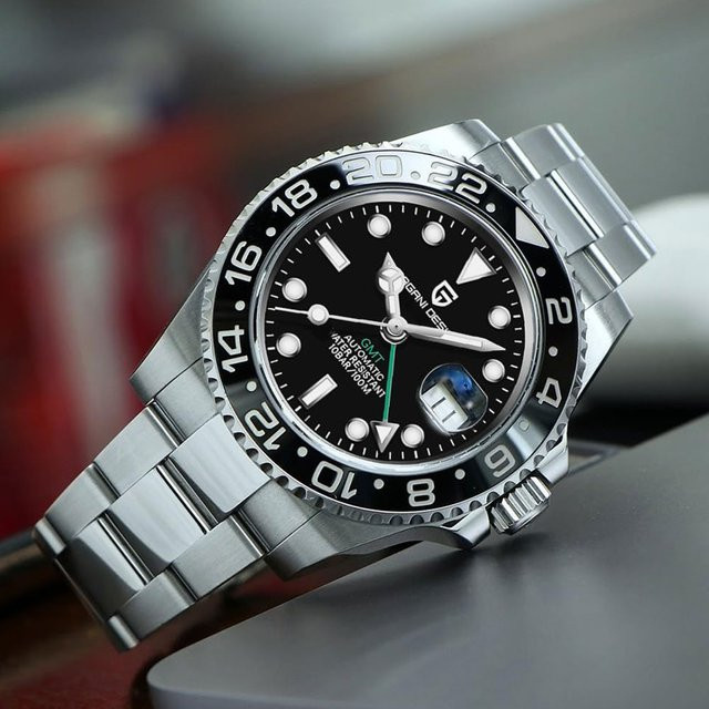 PAGANI DESIGN Armbanduhr GMT, Automatik, Edelstahl, 40 mm, Herren - Bild 1