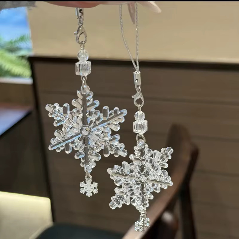 Velishy Schlüsselanhänger, Schneeflocken-Weihnachtsbaum, Unisex - Bild 2