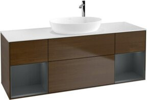 V&B Waschtischunterschrank Finion in Weiß lackiert, Breite: 160 cm - Bild 1