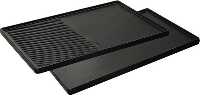 Enders Switch Grid 1/2 Gusswendeplatte aus emailliertem Gusseisen für Gasgrills, Schwarz, B/T/H: 43 x 31,5 x 1,5 cm - Bild 1