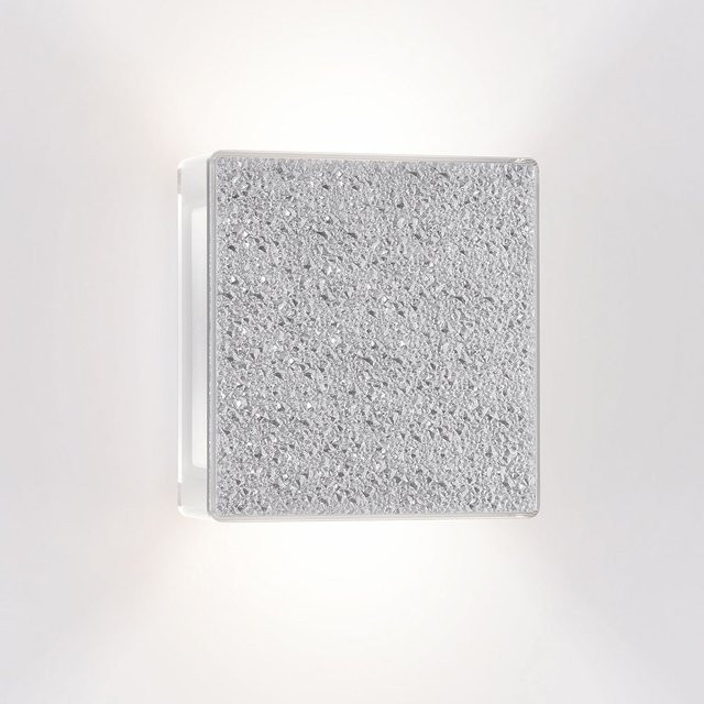 Serien Lighting App LED-Wandleuchte Eiskristall Design in Transparent mit Warmweiß 2700K und Dimmfunktion - Bild 1