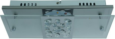 Näve LED-Deckenleuchte Chur in Chrom und Silber, B/T/H: 12 x 4,7 x 30 cm - Bild 3