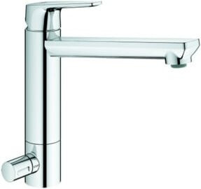 Grohe Spültisch-Einhebelmischer BauEdge in Chrom mit schwenkbarem Auslauf - Bild 1