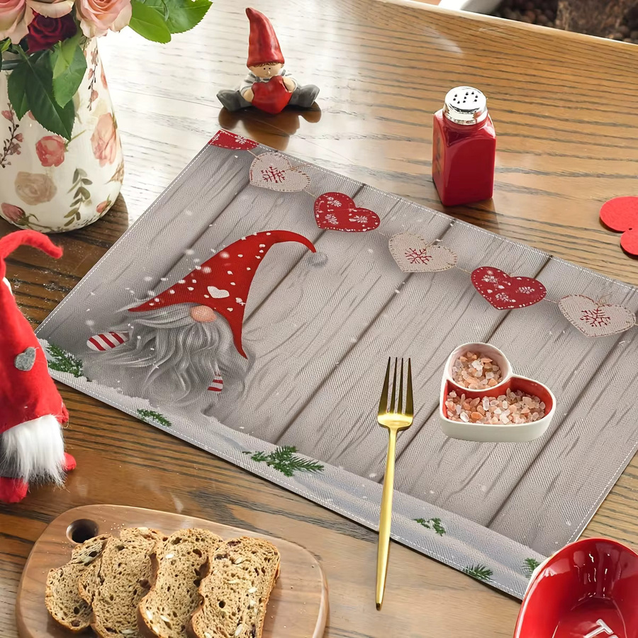 VIKAMA 4-teiliges Weihnachts-Tischset für Familienessen und Festtagsdekorationen - Bild 2