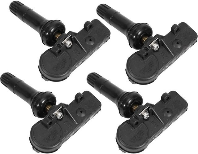 4 Stück Reifendruckkontrollsensoren TPMS DE8T1A180AA in Schwarz passend für Ford 09-15 von Wosawe outdoor sports - Bild 1