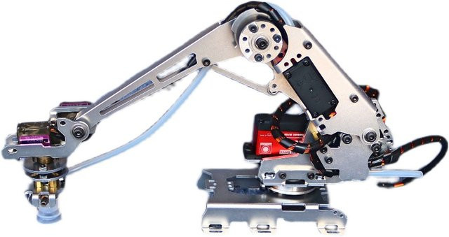 BinHex Roboterarm-Manipulator Industrieroboter-Modell, DIY-Kit, STEM-Spielzeug - Bild 1