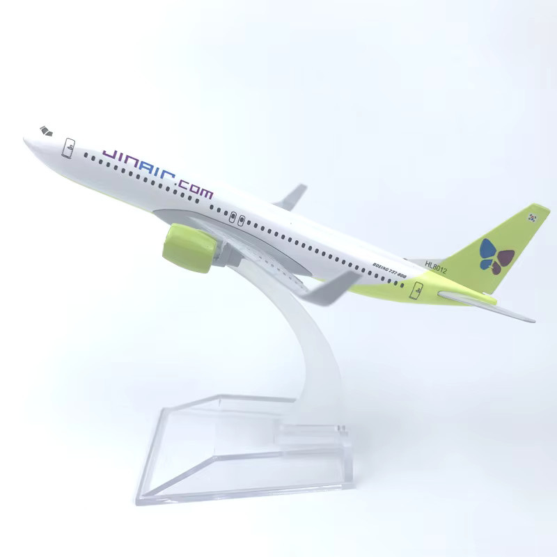 ZOCO B737 Jin Air Flugzeug, Modellflugzeug, Metall, Maßstab 1:400 - Bild 2