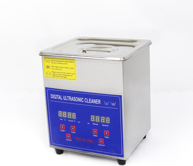 SucceBuy Ultraschallreiniger aus Edelstahl in Silber, tragbares Ultraschall-Haushaltsgerät mit 2L Fassungsvermögen - Bild 1