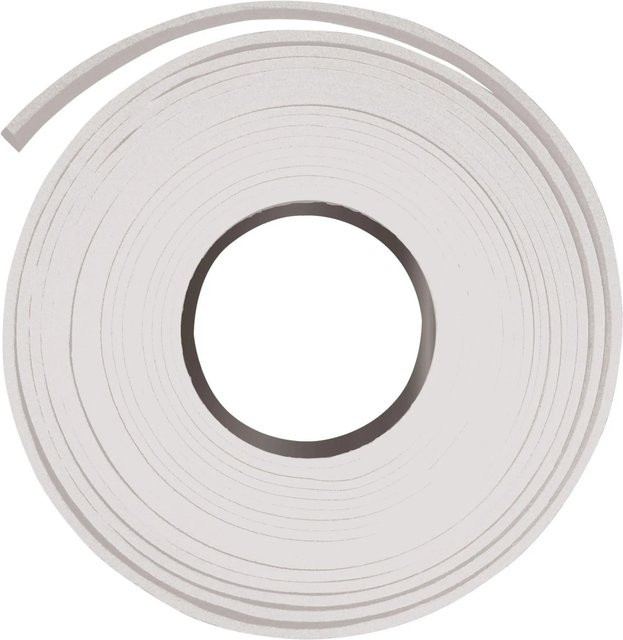 Roro Vorlegedichtband VD 170 selbstklebend aus Schaumstoff, Farbe: Weiß, Breite: 9 mm, Länge: 10 m - Bild 1