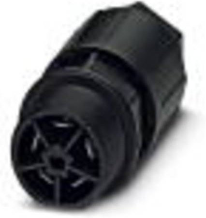 Phoenix Contact Rundsteckverbinder QPD Serie, 4 + PE Polzahl, Schwarz - Bild 1