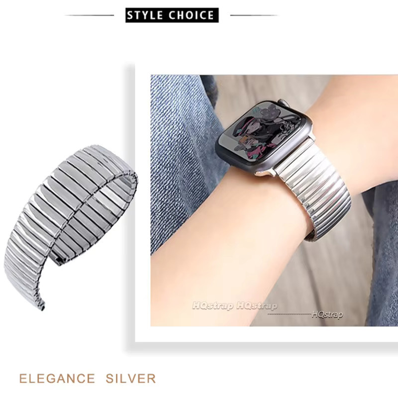 HQstrap Uhrenarmband Edelstahl, Silber, Unisex - Bild 3