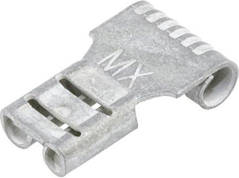 Molex Flachsteckhülse 190080019 in Silber mit einer Steckbreite von 4,75 mm und einer Steckdicke von 0,51 mm - Bild 1