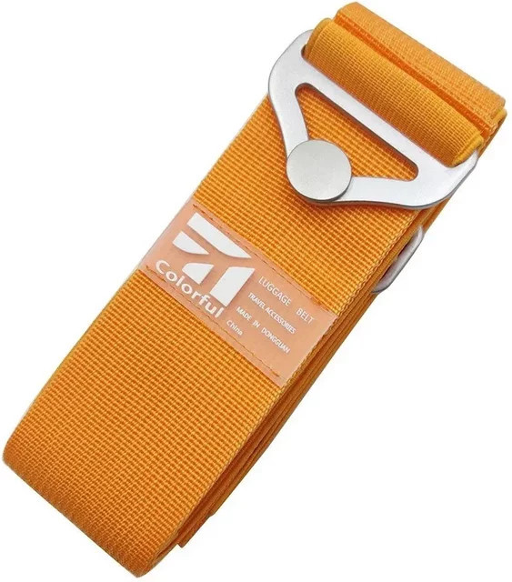 Verstellbarer Nylon-Gepäckgurt als Kreuzgurt für Koffer und Camping-Taschen in Grau - Bild 1
