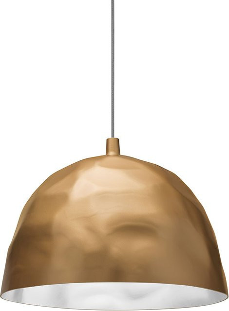 Foscarini Bump Pendelleuchte in Gold/Messing mit PMMA-Schirm - Bild 1