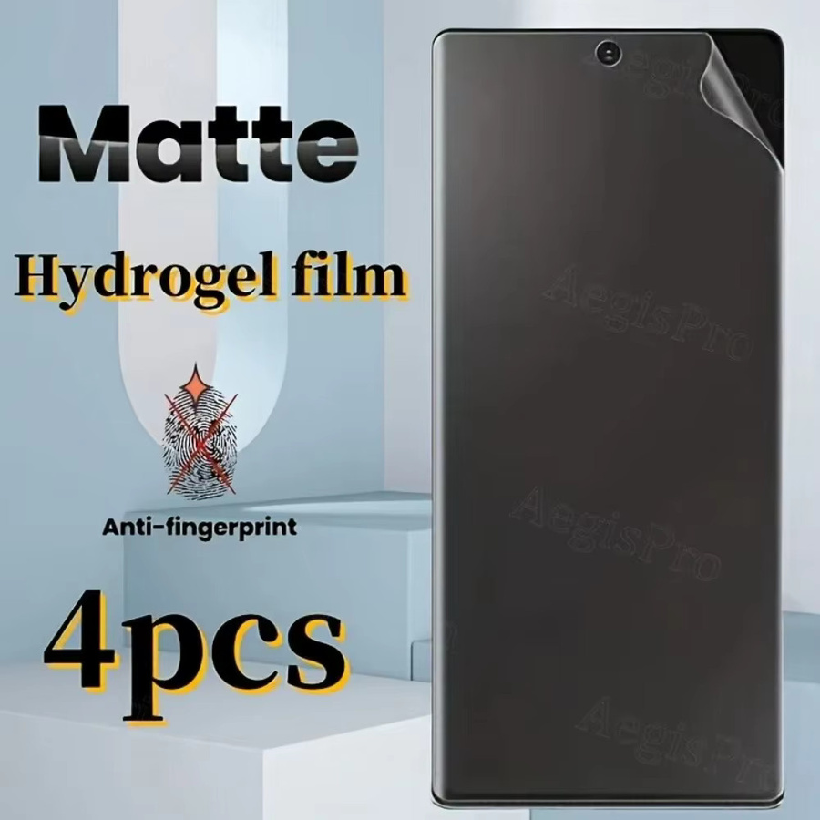 4er-Pack matte flexible Schutzfolien für Samsung Galaxy S24 Ultra, S25 FE und S25 Ultra Serie mit Vollbildabdeckung und Anti-Fingerabdruck-Effekt in Transparent - Bild 2
