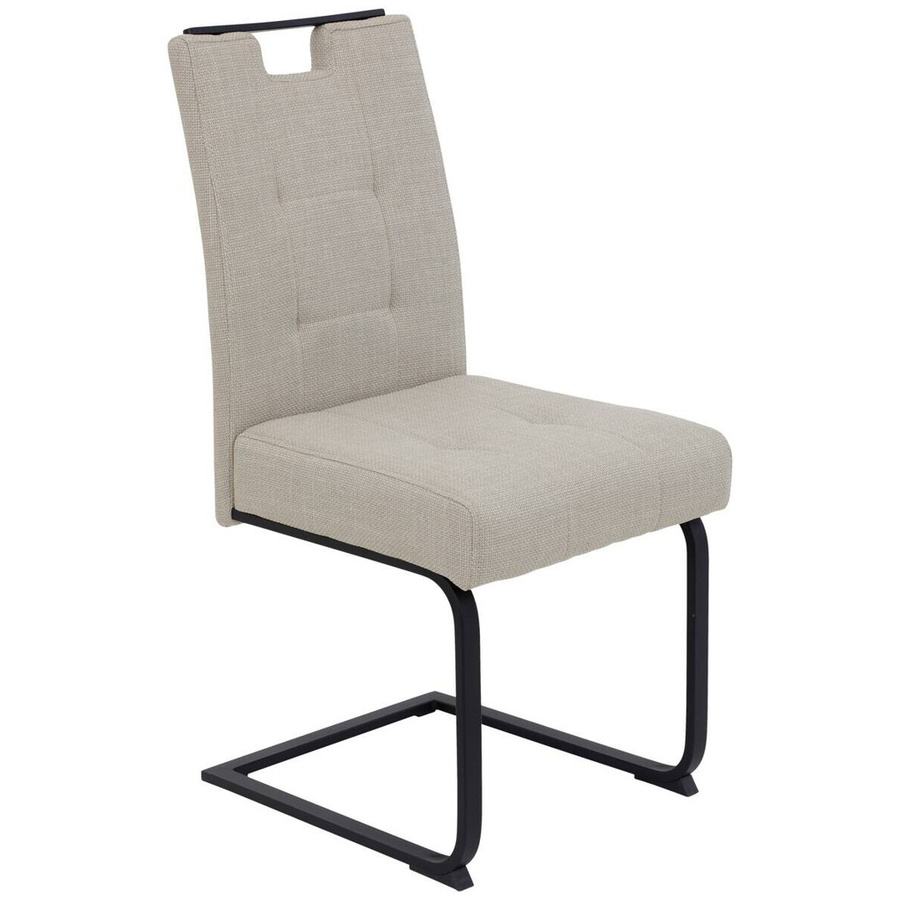 Essgruppe BEKE in Schwarz mit Tisch und Stühlen aus Holzwerkstoff, modern und ausziehbar, B/H/T: 180 x 76 x 90 cm - Bild 2
