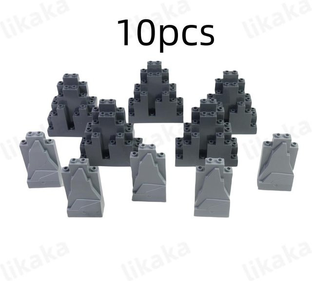 Linyi toy Bausteine Berge Hügel 10-teiliges Set bunte - Bild 1