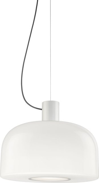 Flos Bellhop Glass Pendelleuchte in Weiß aus Glas und Metall mit E27 Fassung - Bild 1