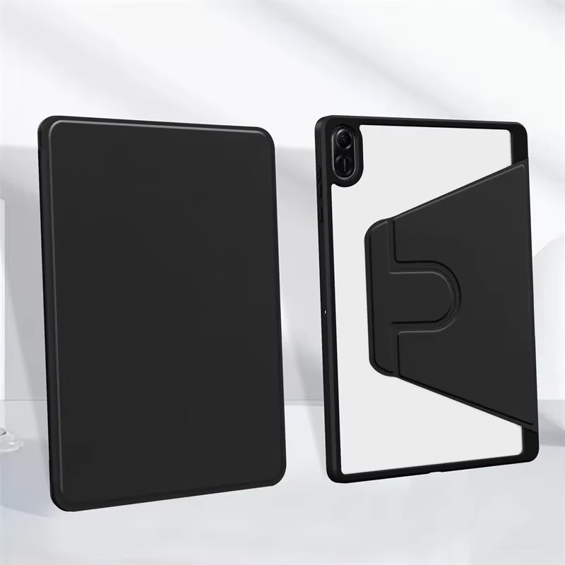 Schutzhülle für Huawei Honor Pad X8a und Honor Pad X9 2024 mit 360 Grad rotierbarem Acryl-Ständer und Bleistifthalter, Farben: Grün oder Schwarz - Bild 6