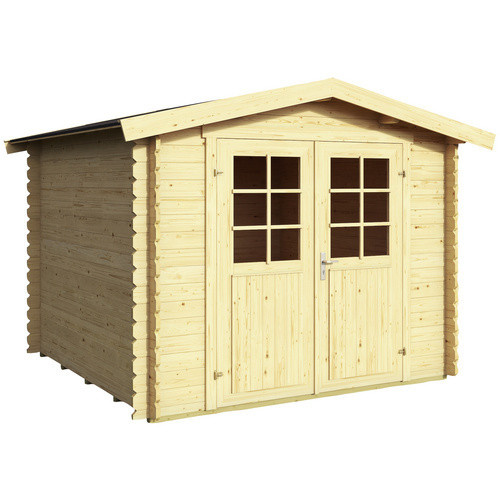 Mr. GARDENER Gartenhaus Dänemark aus Holz in Beige, B/H/T: 271,4 x 222 x 260 cm - Bild 2
