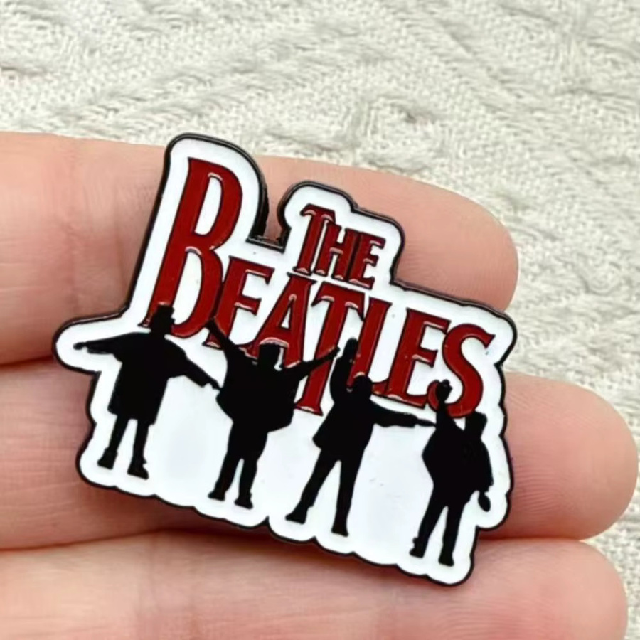 The Beatles Emaille-Pin, Klassische Band-Silhouette, Anstecknadel, Unisex - Bild 3