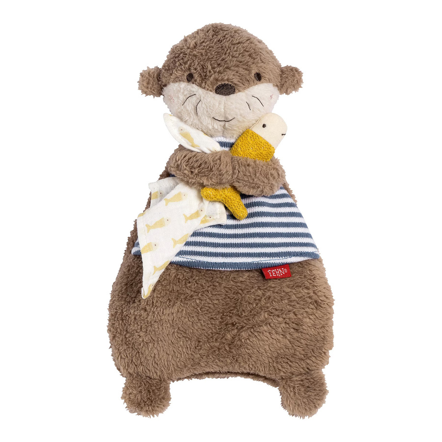 Fehn Kirschkernkissen Otter Theo als Kühl- und Wärmetier in Braun, Blau und Multicolour - Bild 2