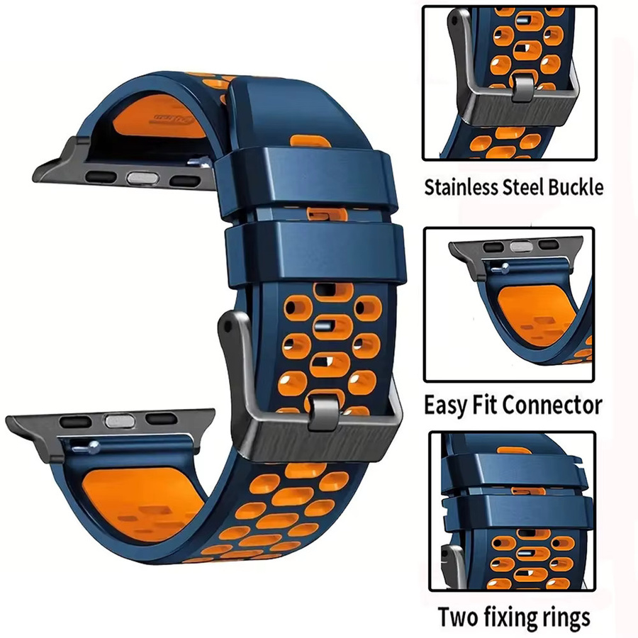 QCTOG Uhrenarmband Silikon, Bunt, Unisex - Bild 3